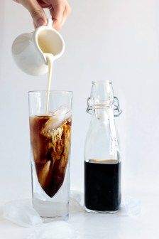 Toddy. image. milk pouring.