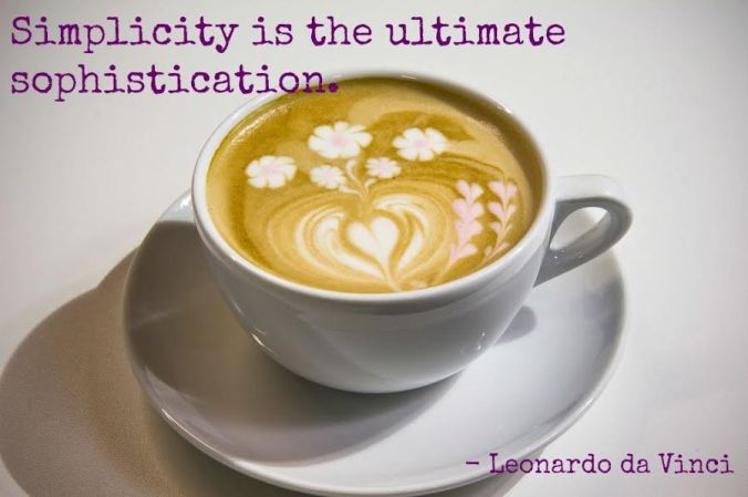 simplicity. sophistication. foam art